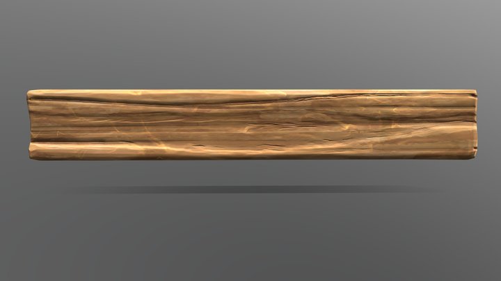 Stylized Wooden Plank - Free 3D Asset