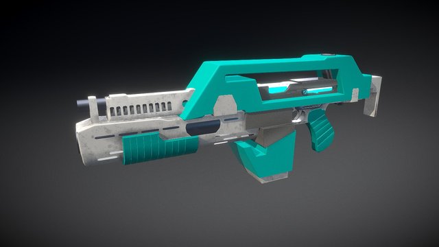 M35E Water Pulse Rifle (Updated) 3D Model
