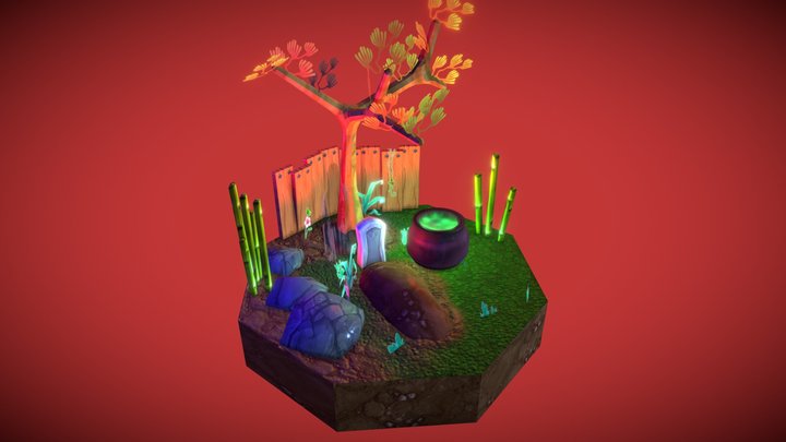Haunted Tree 3D Model