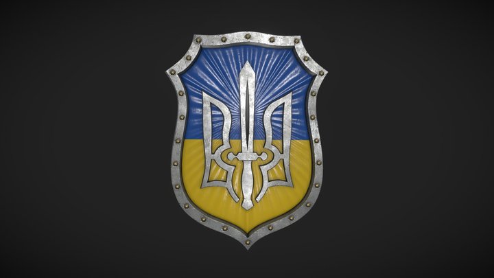 Ukrainian Trident 3D Model
