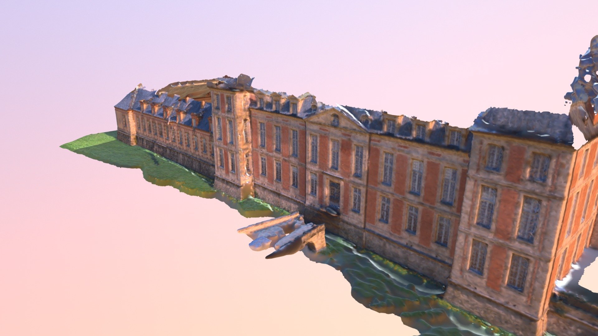 2018-Chamarande - Photoscan Facade Ouest