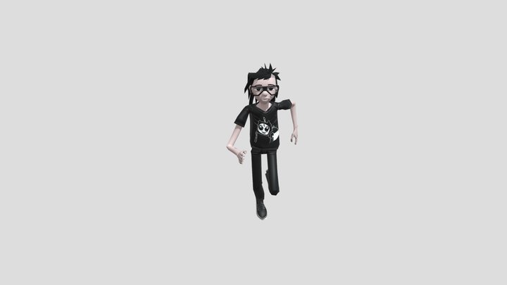 Rigg Model Skrillex Lowpoly 3D Model