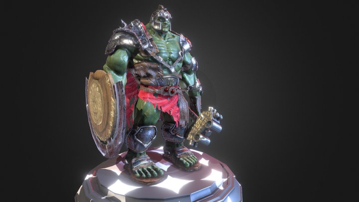 Warrior Hulk 3D Model