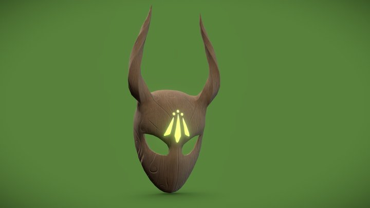 Stylized Druid Mask 3D Model