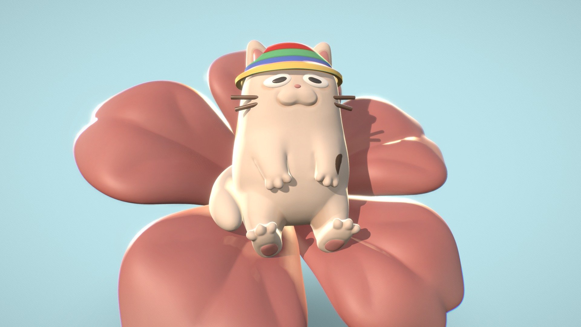 flower cat - wip