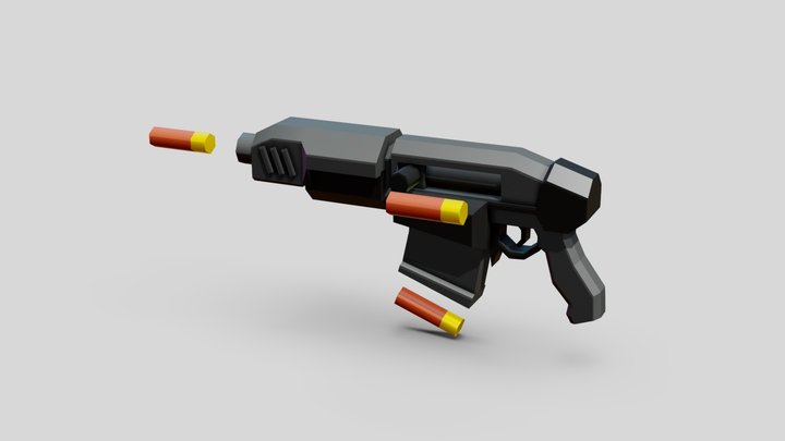 Asset Weapon scifi Shotgun Crusher