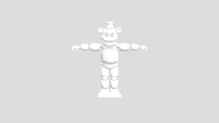 FNaF Golden Freddy E. Models 3D Model