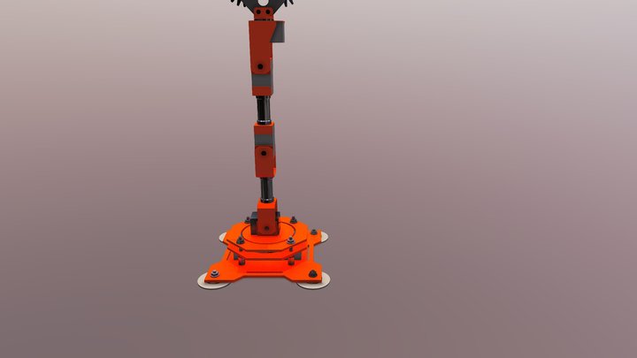 BRAZO ROBOTICO ANIMADO 3D Model