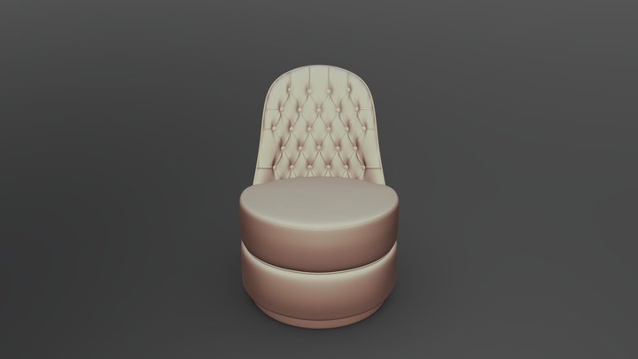 Leila armchair 3D Model