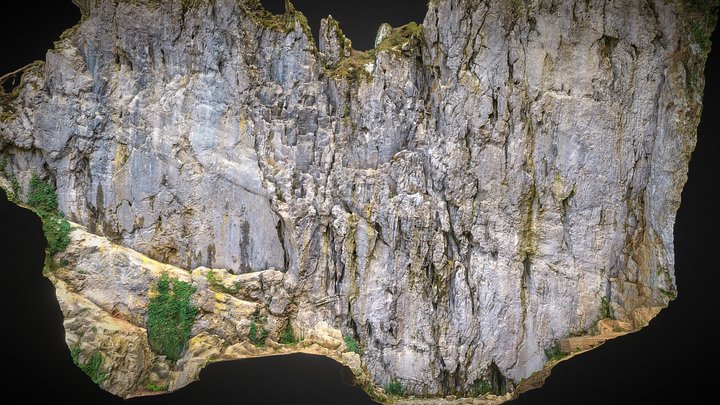 Retovje climbing crag 3D Model