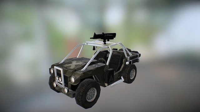Combat Vehicle 3D Model