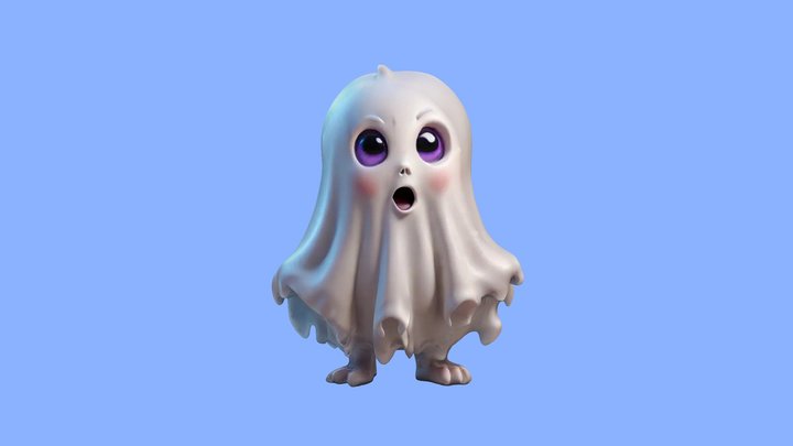 Cute ghost 3D Model