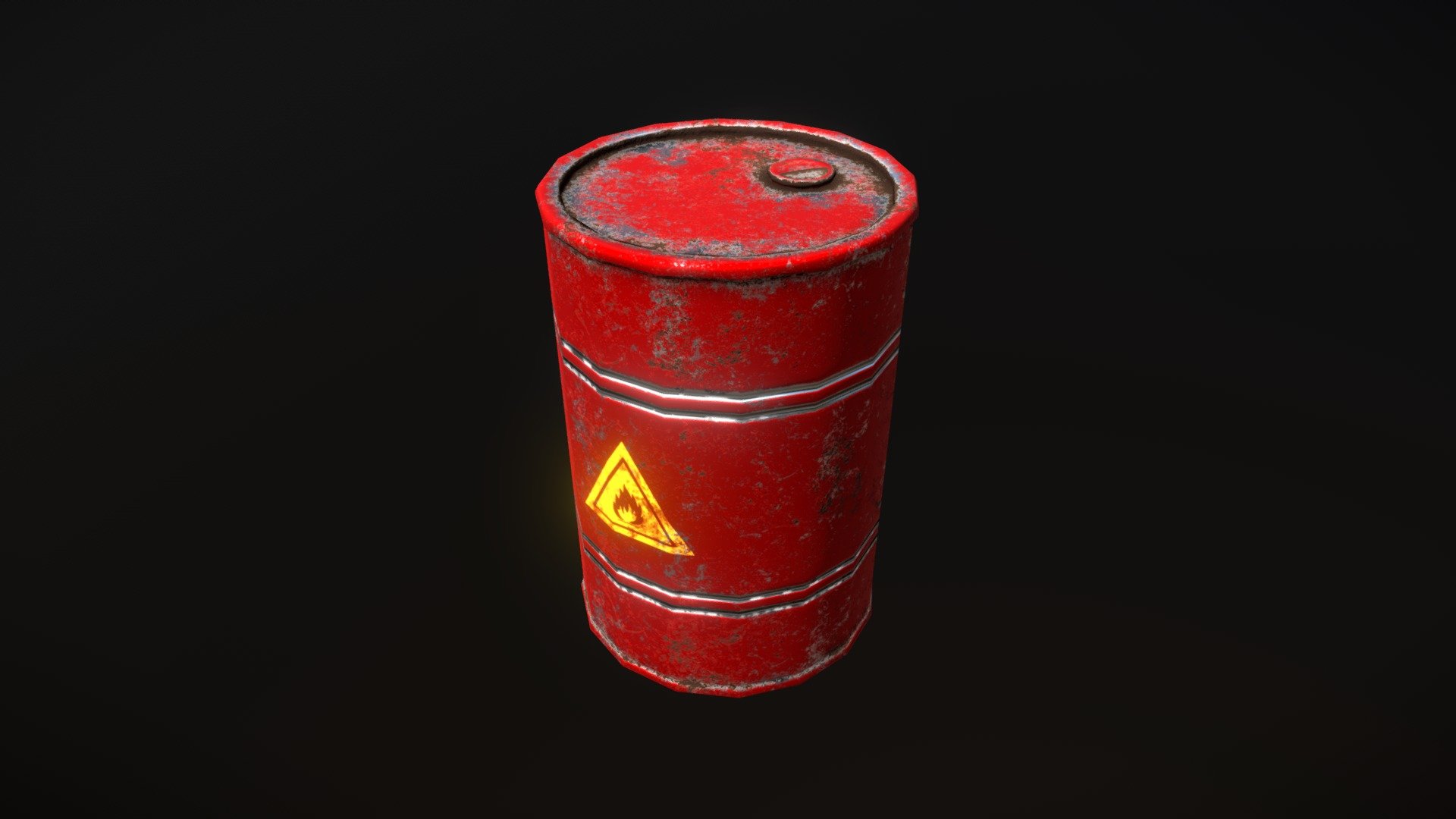 Flammable Oil Barrel 3D model by waimus [8c65ef4] Sketchfab