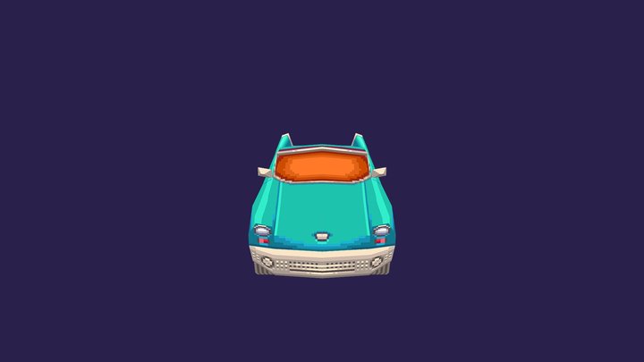 Taxi Convertible 3D Model