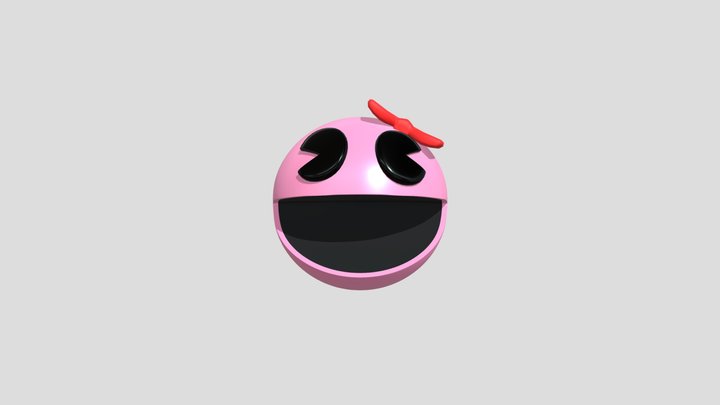 Girl Pacman (Animated) 3D Model