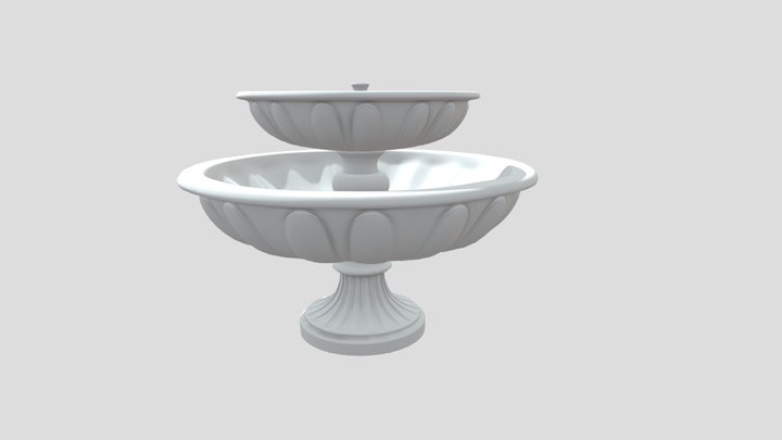 Marble Fountain 3D Model