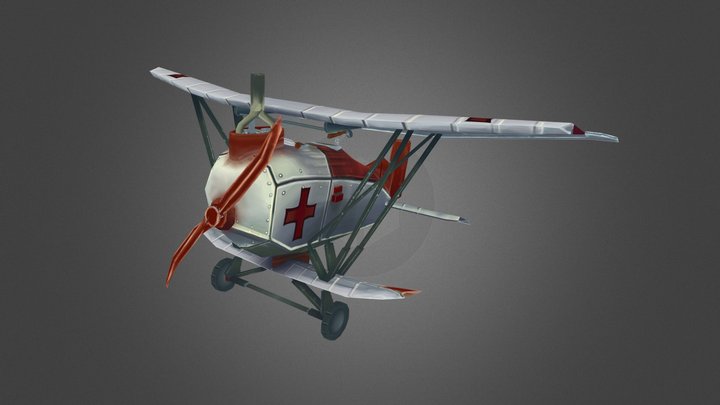 Junkers J1 Airplane 3D Model