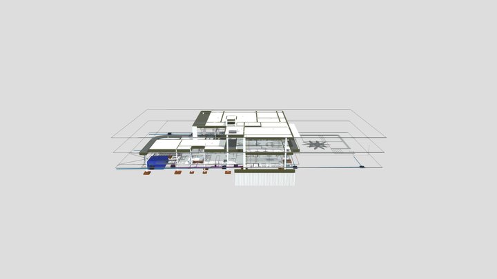 Casa de Praia (ARQR21+ESTR01+HDSR01) 3D Model
