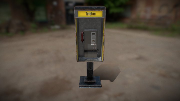 Public Pay Phone 3D Model