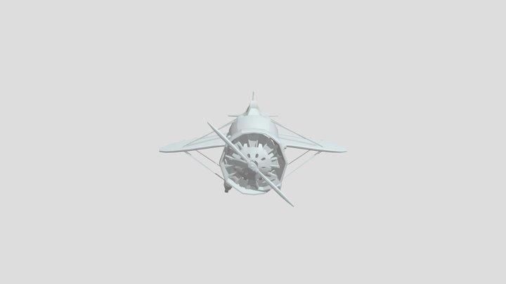 DAE Aircraft Blockout WIP 3D Model