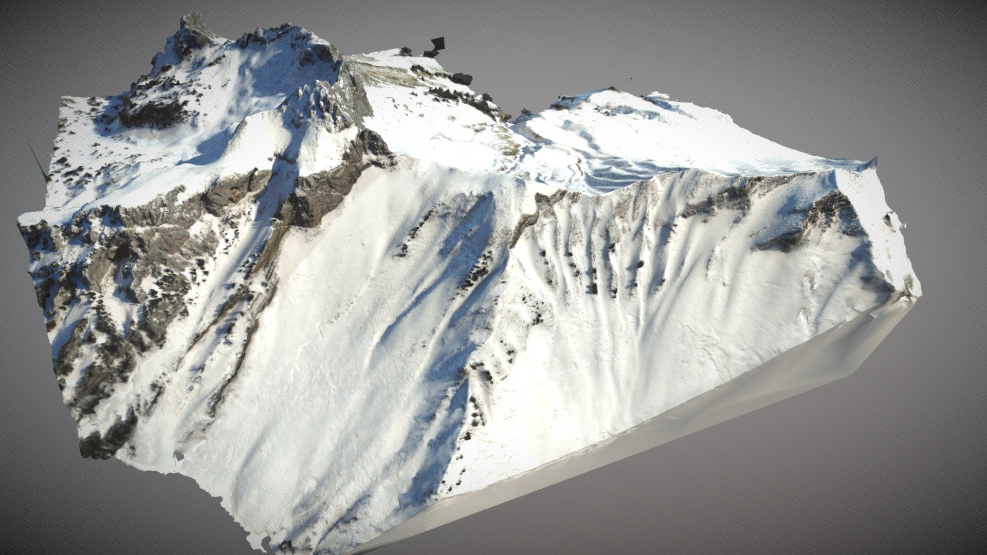 French Alps Mountain Sambuy 3d photogrammetry c