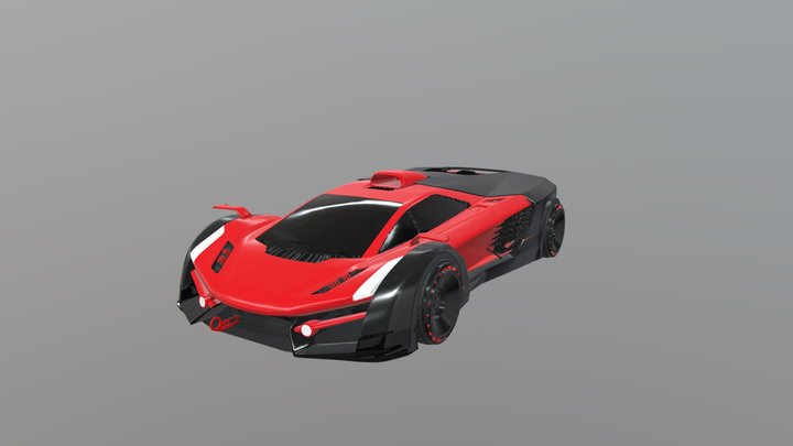 Supercar 3D Model