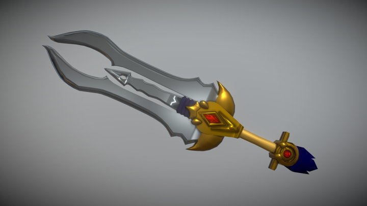Fangy the 3 Blade Sword 3D Model