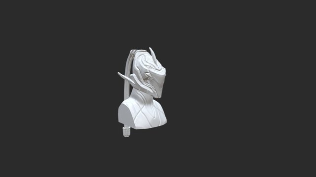 Valkyr Cranial High Poly Test 3D Model
