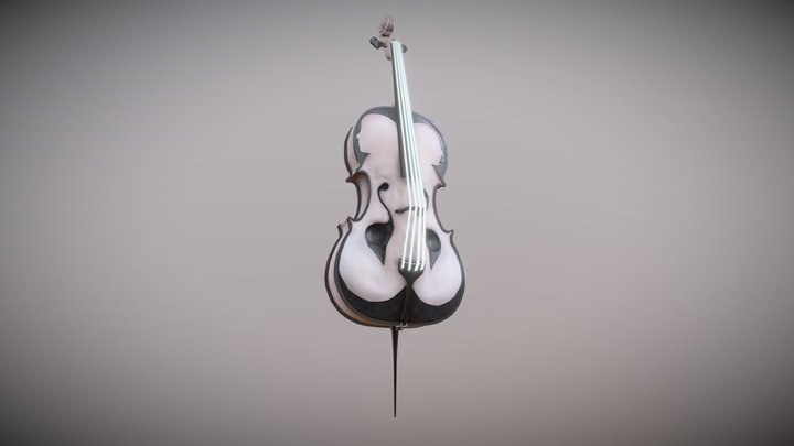 Anamorphine Cello 3D Model