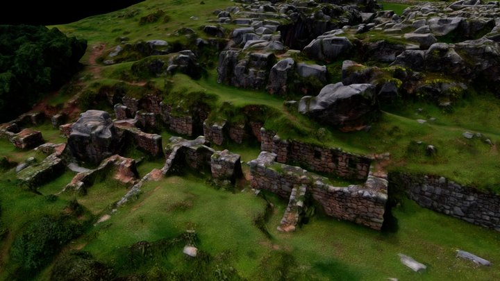 INCA TEMPLE OF THE MONKEY - CUSCO 3D Model