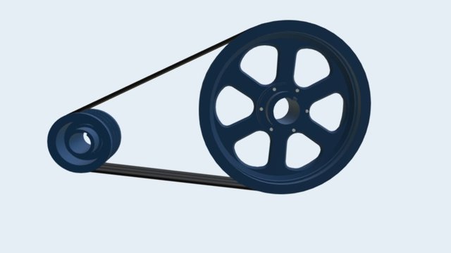 V-Belt Pulley (16-08-16) 3D Model