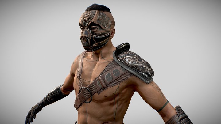 Tribal Warrior 3D Model