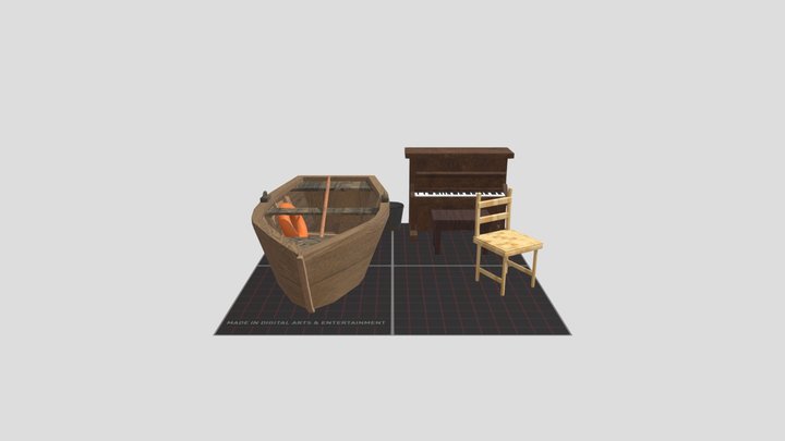 DAE 5 Finished props - Grandma's House 3D Model