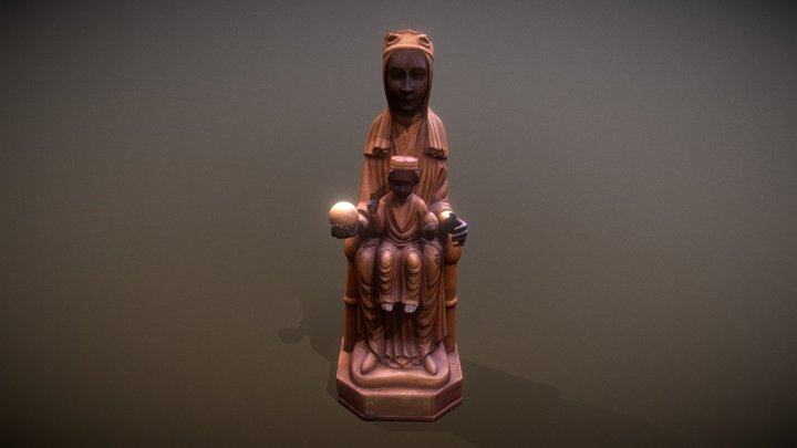 Virgen de Monserrat 3D Model