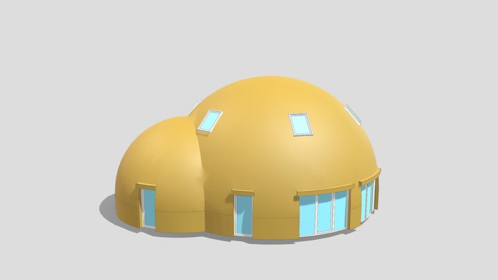 3D dome 11m + 7m UAB "SFEROS" 3D Model