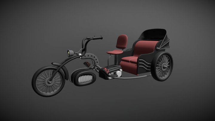 Steampunk Vehicle Concept 3D Model