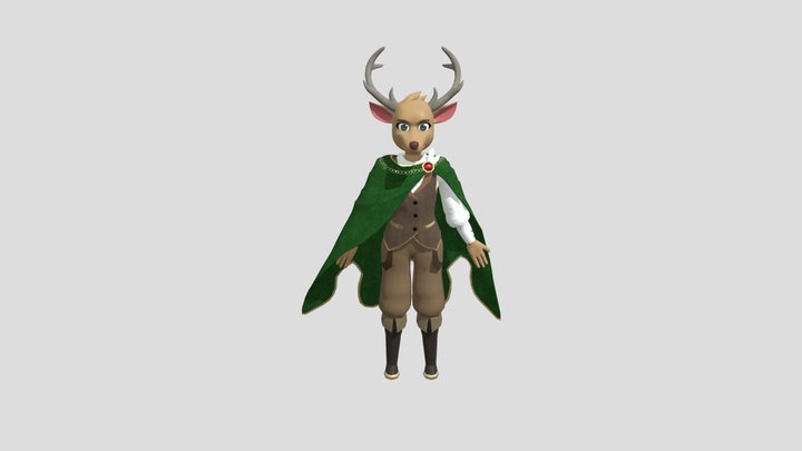Dear furry 3D Model