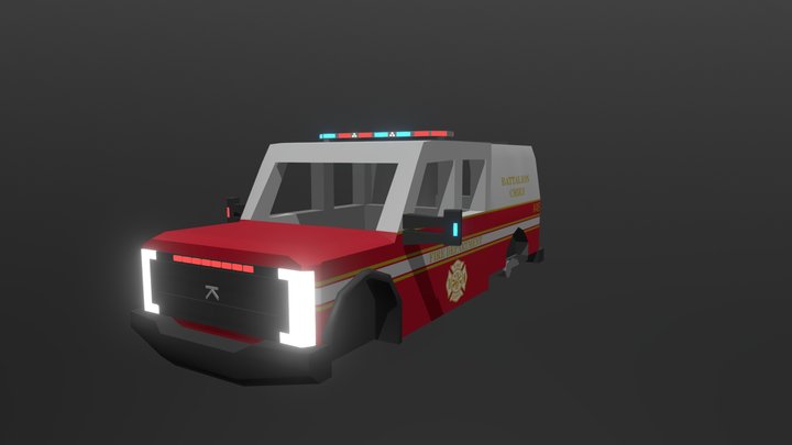 Battalion Chief Truck 3D Model