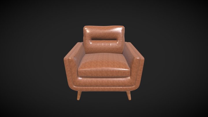 stylized sofa 3D Model
