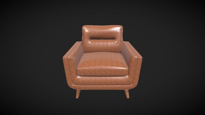 stylized sofa 3D Model