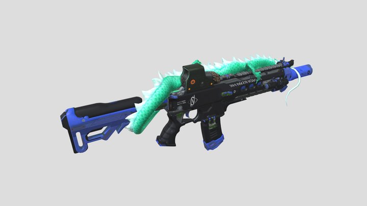 M4A1 Dragon 3D Model