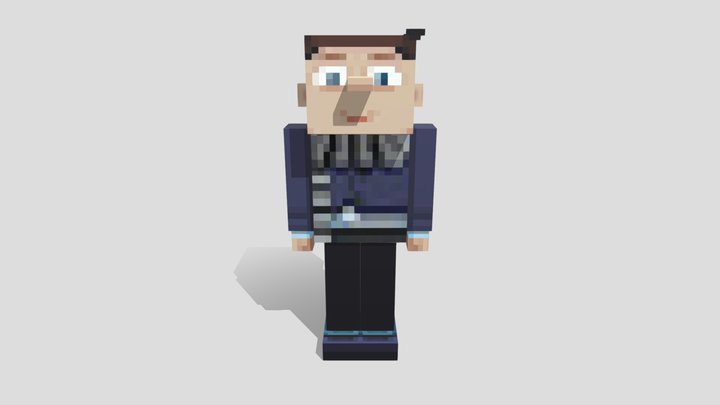 Minecraft Character - Bubby 3D Model