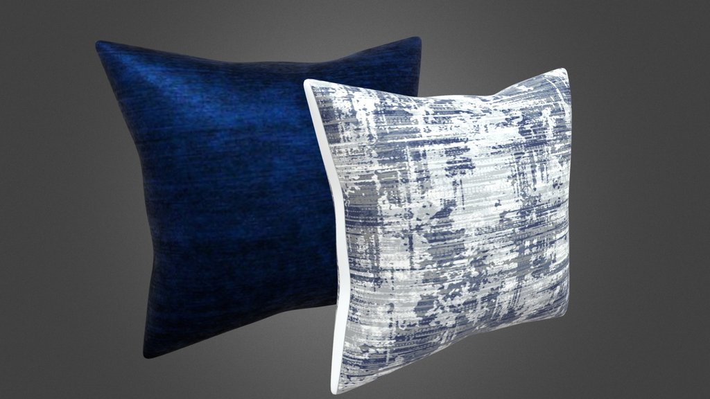 Decorative Pillows Set - Home Decor 3D Model