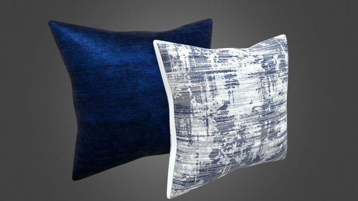 Decorative Pillows Set - Home Decor 3D Model 3D Model