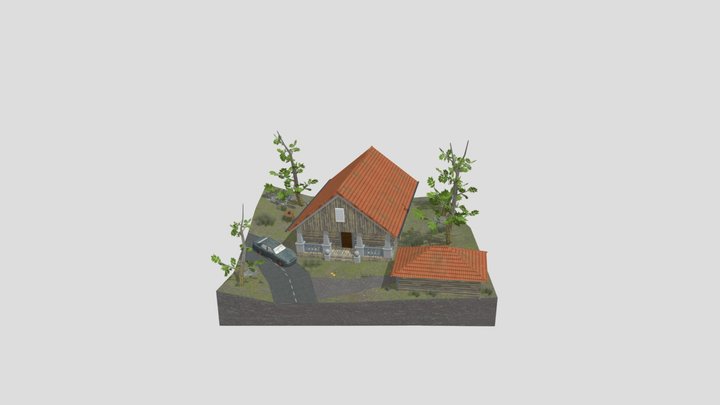 DAE Diorama - Grandma's House 3D Model
