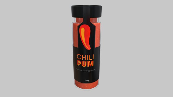 3D Sauce Bottle - Optimized, and Ready for Use – Kostenloses 3D-Modell STL