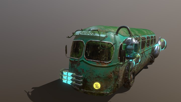 Autobus Jungleland, Venus, 1955 3D Model