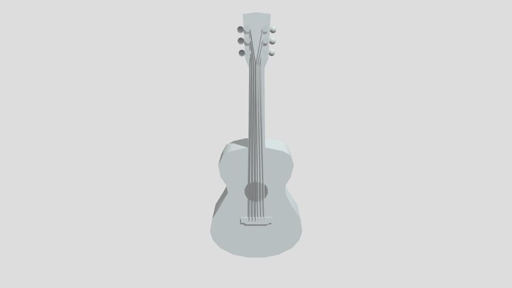 3D Guitar Model 3D Model