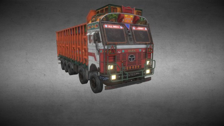 Indian Truck 3D Model