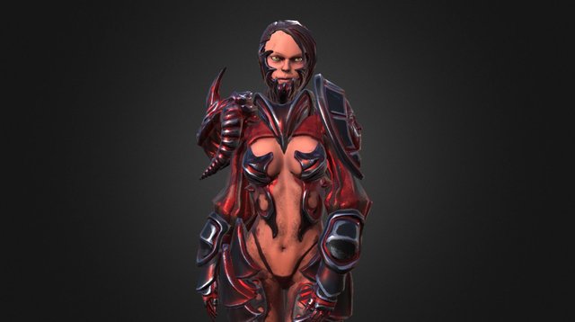 Ashrah - Blood Version 3D Model